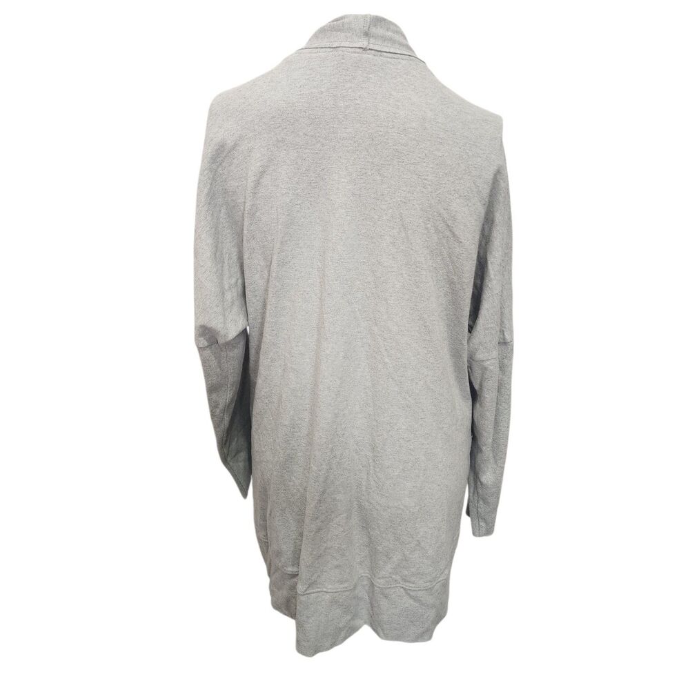 Pact Organic Cotton Gray Open Front Cardigan Women M/L Long Sleeve Casual - Picture 4 of 7